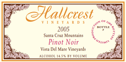 2005 Pinot Noir Vista Del Mar
